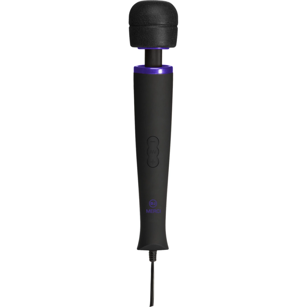 Doc Johnson Power Wand - Ultra-moćan silikonski vibrator za masažu - crni slika 1
