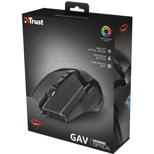 Trust GXT101 GAV OPTICAL MOUSE BLACK (21044) slika 4