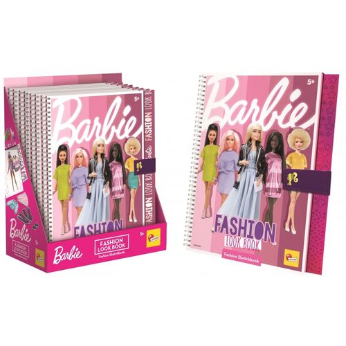 Barbie Sketch Book Fashion Look Book Lisciani 12877 slika 1