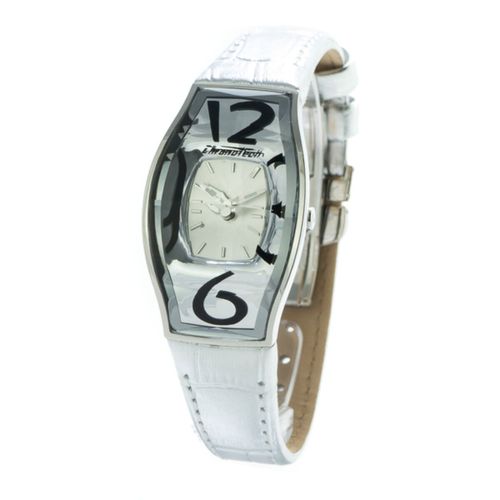 Ženski sat Chronotech CT7932L-52 (Ø 27 mm) - Srebrni Elegantan Ručni Sat slika 1