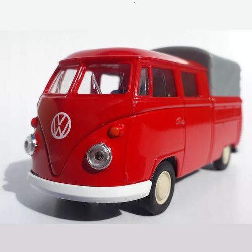 VW T1 double cabin pickup red 1:34 slika 2