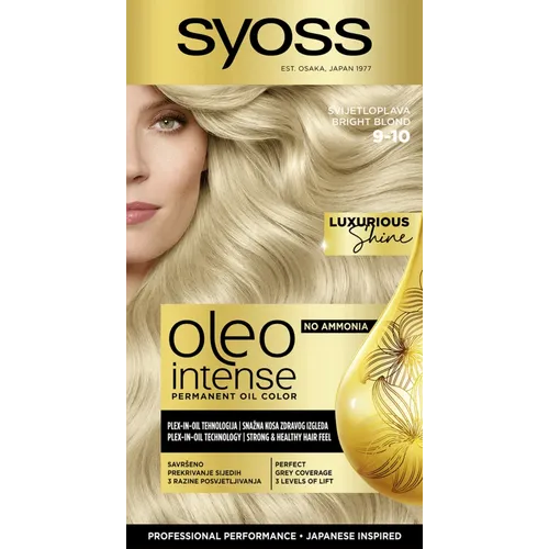 Syoss Oleo Intense Farba za kosu 9-10 Bright Blond  slika 1