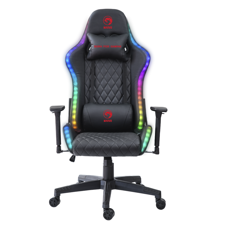 Marvo MARVO CH-35BK Gaming Stolac s RGB Osvjetljenjem image