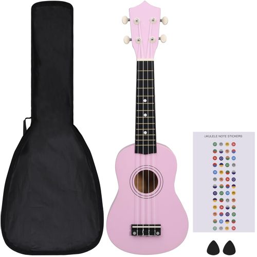 Set dječjeg ukulelea Soprano s torbom ružičasti 21 " slika 20