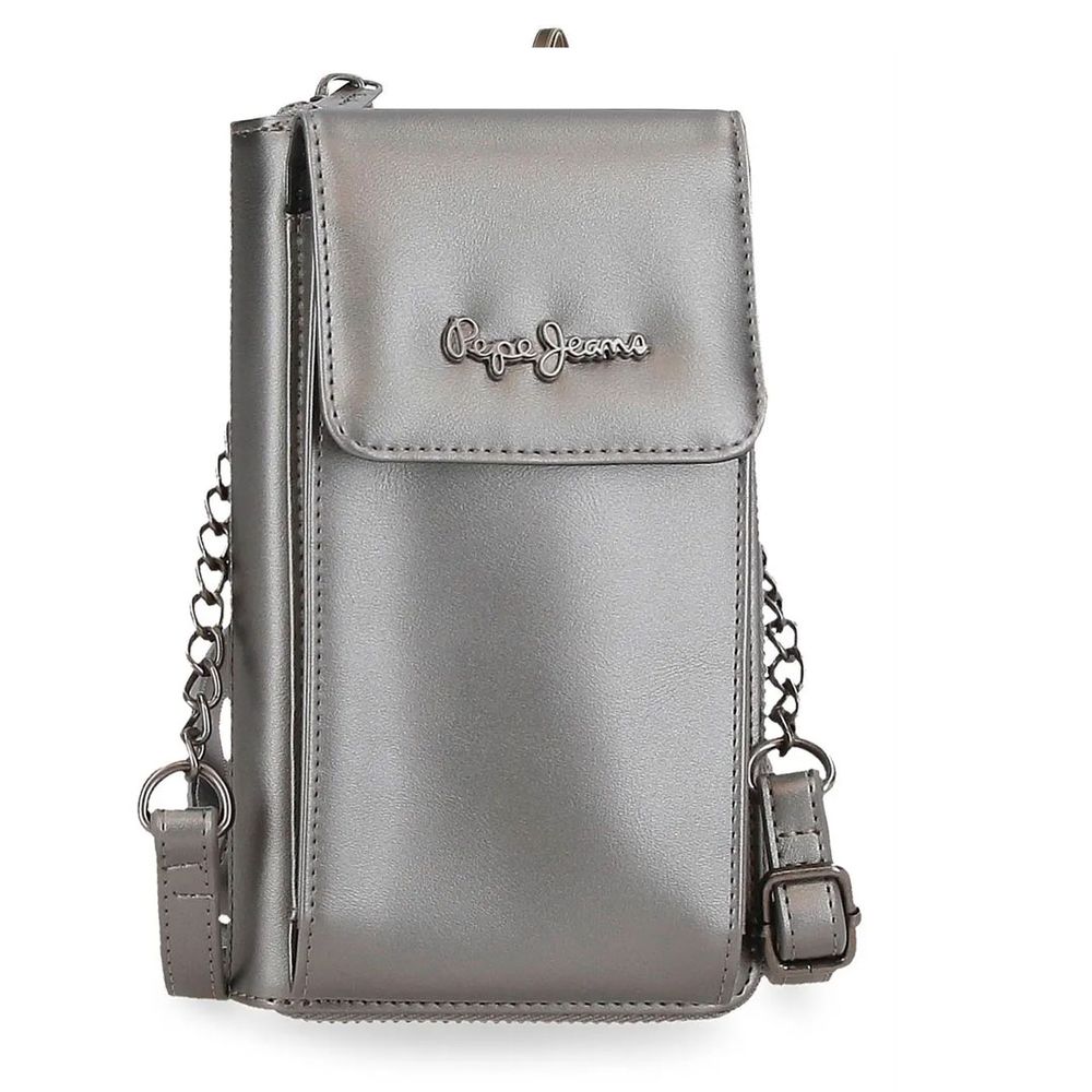 Pepe Jeans torba na rame 20 cm Ruby 7085342, srebrna slika 1