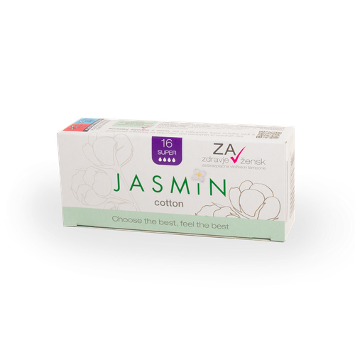 Pamučni higijenski tampon Jasmin Nature super 16 kom slika 1