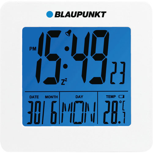 BLAUPUNKT Clock with alarm, temperature and date CL02WH slika 1