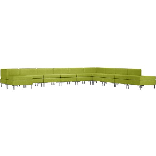 11-dijelni set sofa od tkanine zeleni slika 20