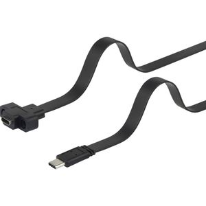 Renkforce USB 3.1 (gen 2) produžetak [1x muški konektor USB-C® - 1x ženski konektor USB-C®] 0.50 m crna mogućnost vijčanog spajanja, visokofleksibilan Renkforce USB kabel USB 3.2 gen. 1 (USB 3.0) USB-C® utikač, USB-C® utičnica 0.50 m crna mogućnost vijčanog spajanja, visokofleksibilan RF-3415026