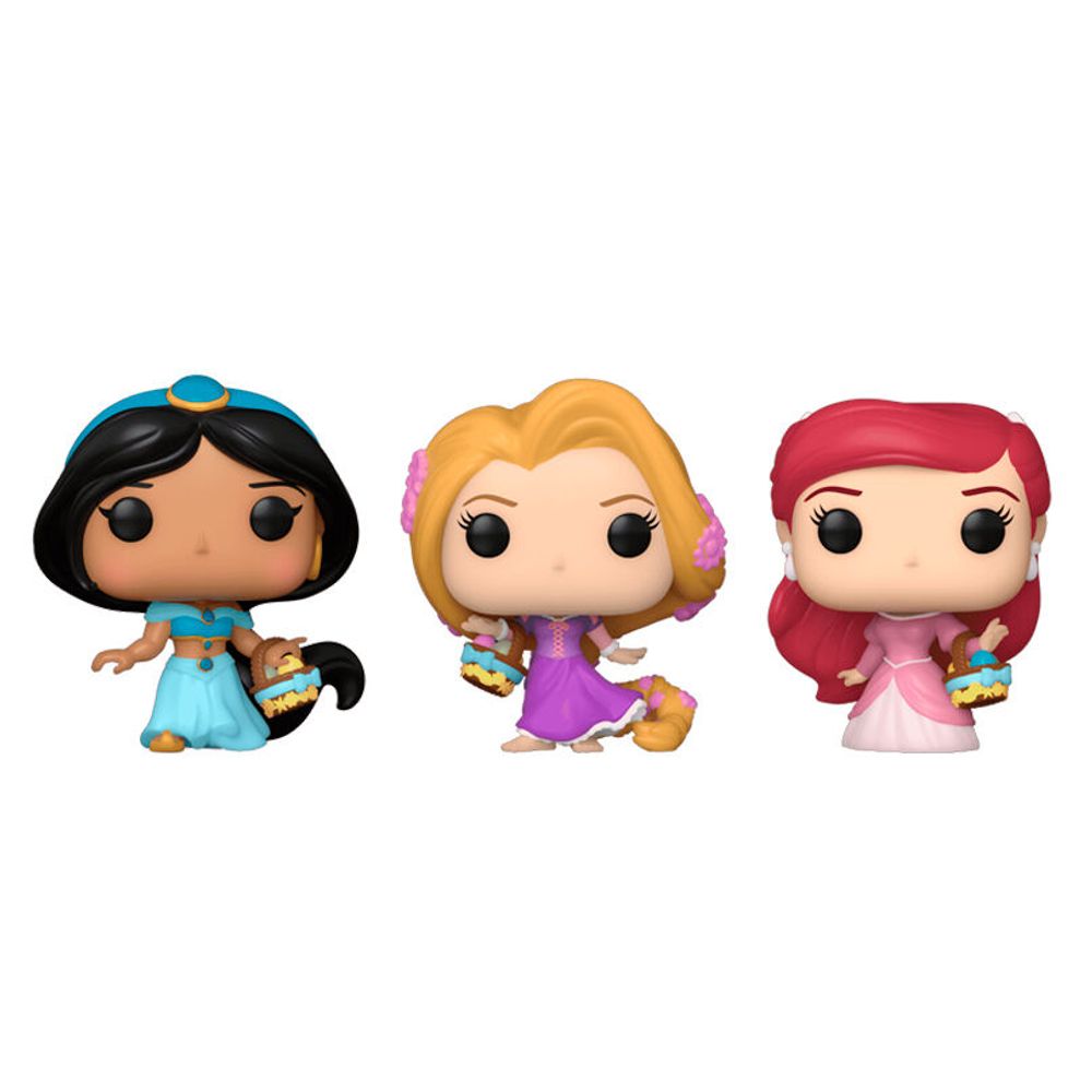 Carrot Pocket POP Blister: 3 Figurice Disney Princeze - Rapunzel, Ariel, Jasmin slika 3