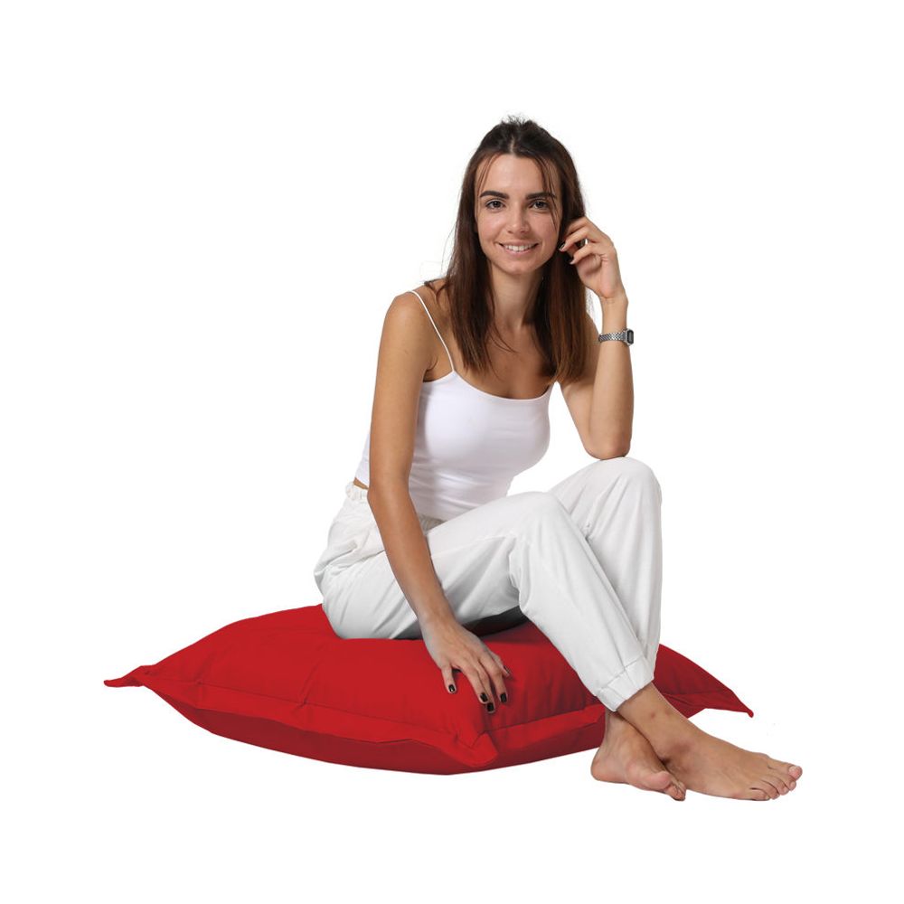 Cushion Pouf 70x70 - Crveni Baštenski Jastučić slika 1