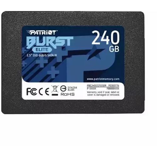 SSD 2.5 SATA3 6Gb/s 240GB Patriot Burst Elite 450MBs/320MBs PBE240GS25SSDR slika 1