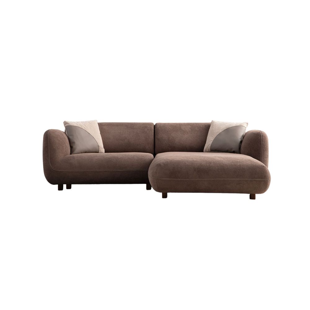 Ugaona sofa Pavia Corner 1 (L1,5+Chl Desno) - smeđa boja slika 7