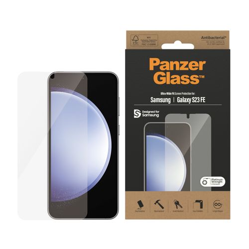 Panzerglass zaštitno staklo za Samsung Galaxy S23 FE ultra wide fit antibacterial slika 1