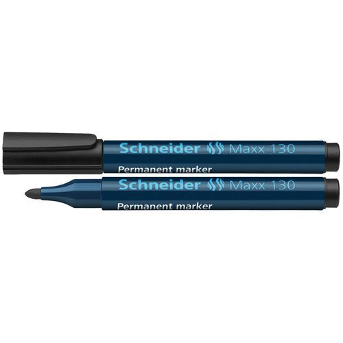 Flomaster Schneider, permanent marker, Maxx 130, 1-3 mm, crni slika 2