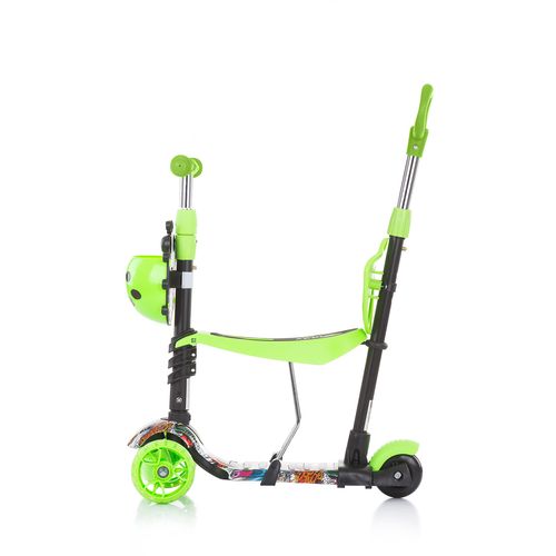 Chipolino romobil / guralica Kiddy Evo s ručkom Green Graffiti slika 2