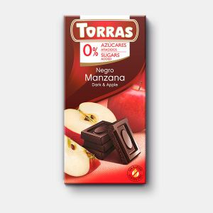 Torras Tamna čokolada s jabukom 75 G