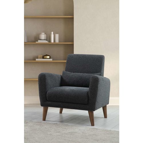 Sare - Dark Grey Dark Grey Wing Chair slika 1