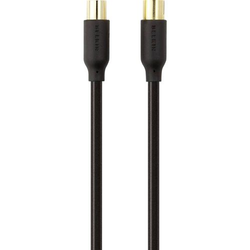 Belkin antene, SAT priključni kabel [1x 75 Ω antenski muški konektor - 1x 75 Ω antenski ženski konektor] 2.00 m 78 dB pozlaćeni kontakti crna slika 1