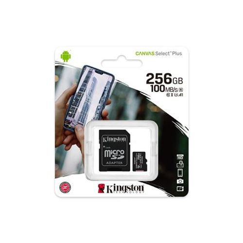 Micro SD Kartica Kingston Canvas Select Plus 256GB + SD Adapter slika 1