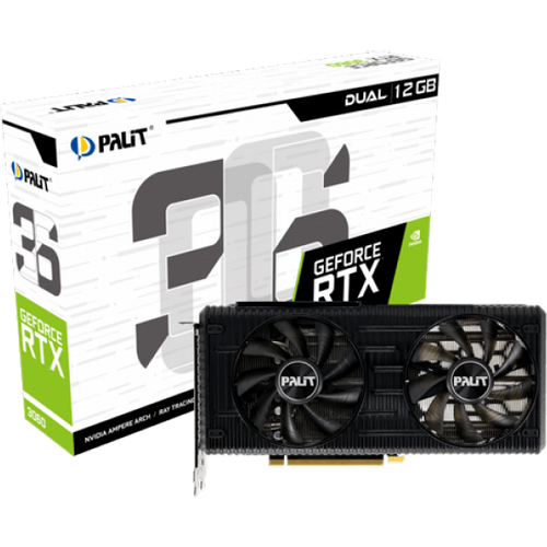 SVGA PCIE PALIT GeForce RTX 3060 Dual 12GB GDDR6 192-bit NE63060019K9-190AD slika 1