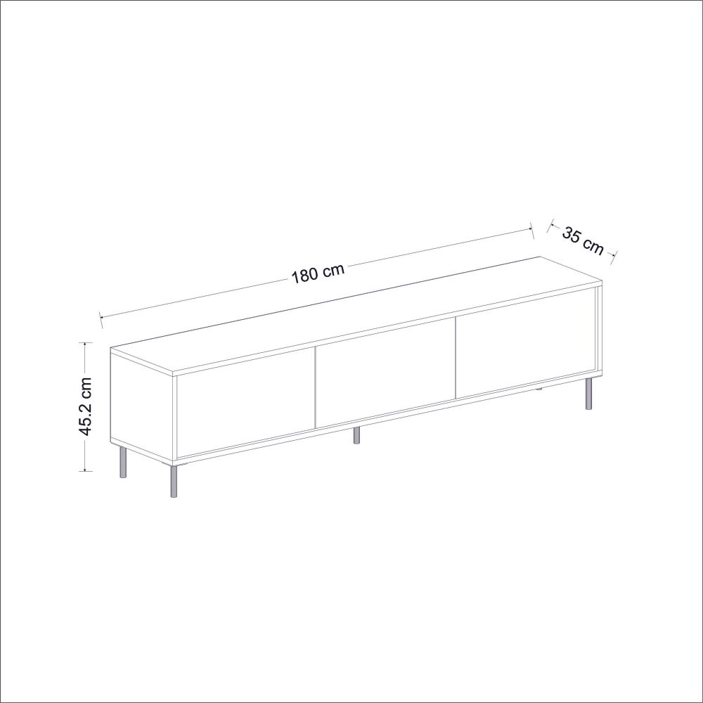 Imaj - Travertine, Zlatni Travertin TV Stalak slika 6