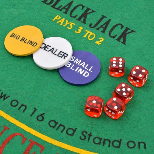 Set za Poker i Blackjack s 600 Laserskih Žetona Aluminijum slika 6