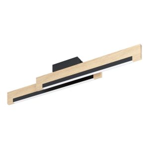 Eglo Camacho Stropna Lampa 2x10W, Drvo/Crna