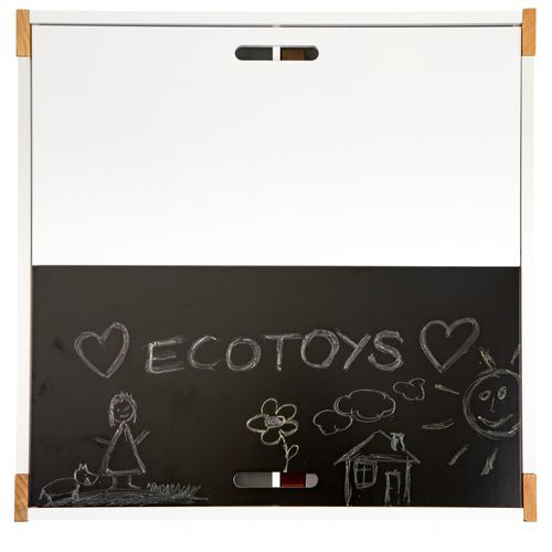 EcoToys set dječjeg stola sa stolicama bijeli slika 8