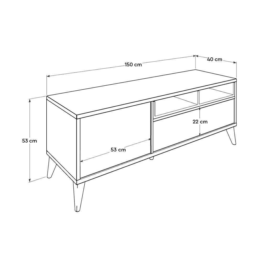 TV Stalak Tvr-511-Dd-1, Bijela Boja slika 10