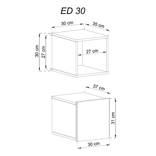 Zidni ormarić ENJOY ED30 - bijela slika 2