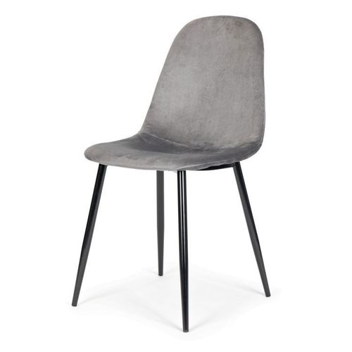 ModernHome Trpezarijske stolice set 4 kom Velvet siva J933 GRAY slika 3