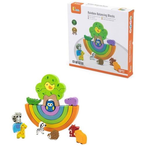 Viga Drvena igračka Rainbow Balancing Blocks  slika 2