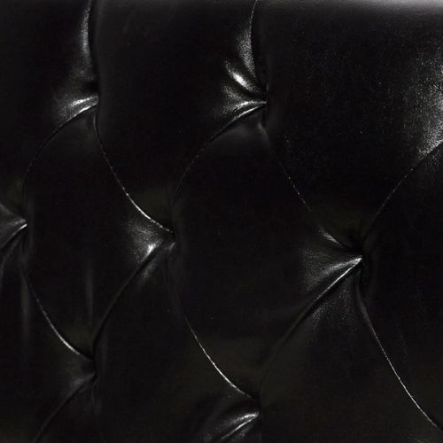 Krevet od umjetne kože s madracem od memorijske pjene crni slika 50