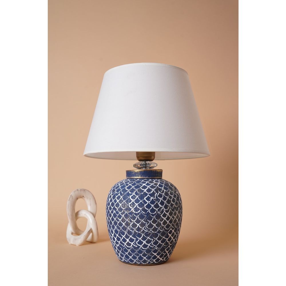 YL500 Plava Bijela Stolna Lampa slika 1