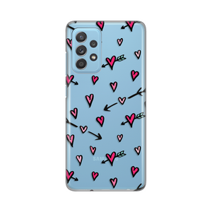 Torbica Silikonska Print Skin za Samsung A525F/A526B/A528B Galaxy A52 4G/A52 5G/A52s 5G Heart Pattern