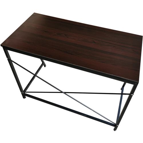 Moderan radni stol u LOFT stilu tamno smeđi slika 2
