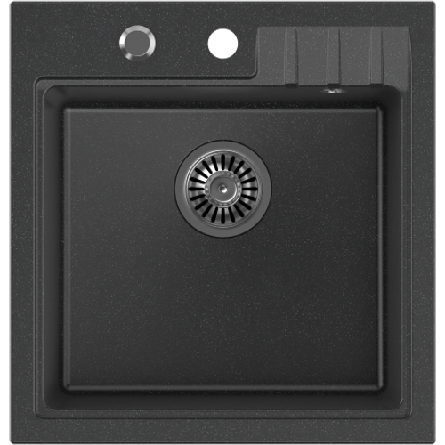 Quadron sudoper PETER 110 crna s uzorkom/čelik  slika 1