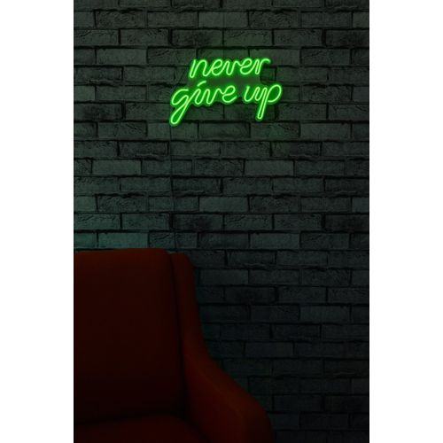 Wallity Ukrasna plastična LED rasvjeta, Never Give Up - Green slika 12
