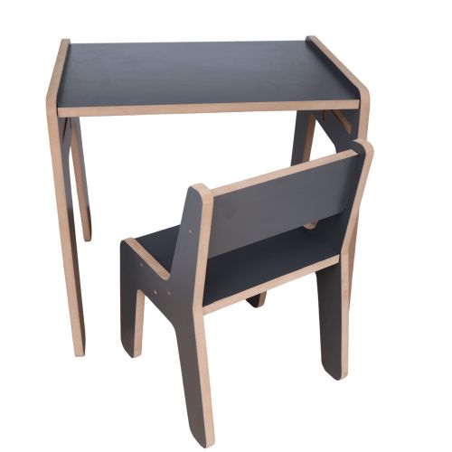 Woody Fashion Dječji stolni set MINI TABLE, antracit slika 2