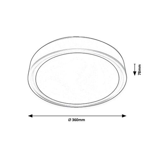 Rabalux  Plafonjera Foster LED 28W slika 4