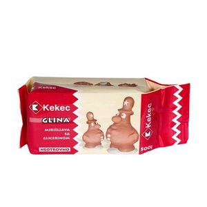 Kekec Glina, masa za oblikovanje, bijela 500g