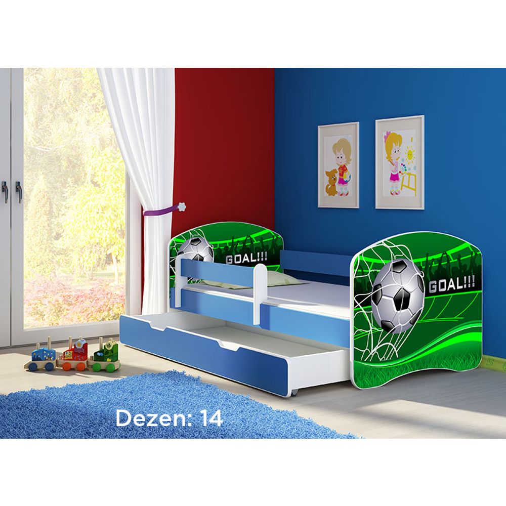 ACMA Dječiji krevet Acma II sa ladicom Blue - 160x80cm - Dezen 14 slika 2