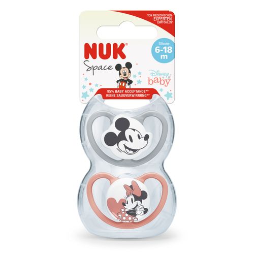 NUK duda varalica - silikon Space Mickey mickey vel.2 (6-18m), 2 kom 10176286 slika 2