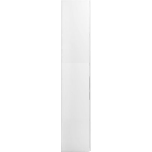 Ormarić za pohranu visoki sjaj bijeli 80x35,5x180 cm od iverice slika 49