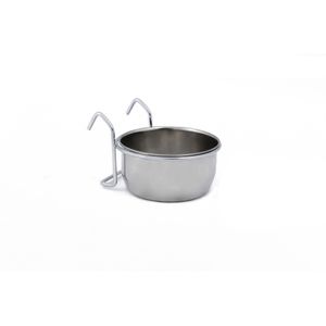 Beeztees Posuda za pse Inox za kavez s držačem, 9 cm (0,3 l)