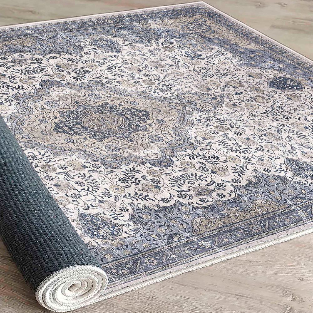 Elegantni Tepih WOOSONIL066 u Krem, Sivoj i Bež Boji (160 x 230 cm) slika 5