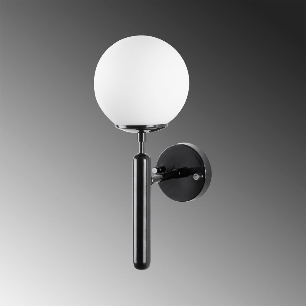 King - 11457 Crna i Bijela Zidna Lampa slika 3