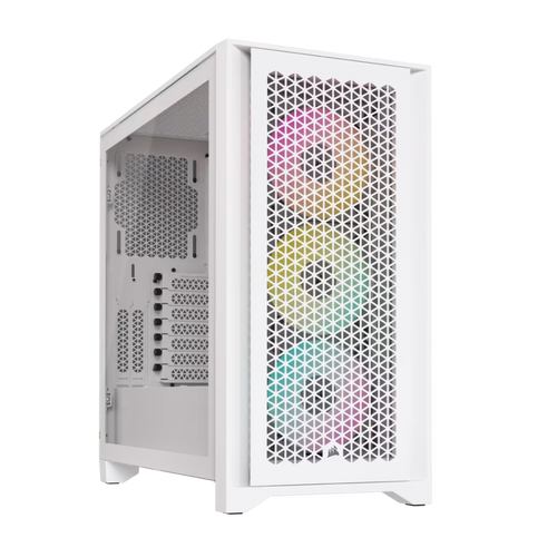 Corsair kućište iCUE 4000D RGB Airflow True White Tempered Glass Mid-Tower slika 1