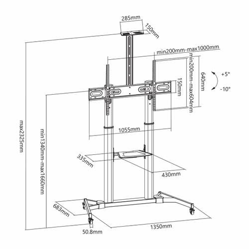 S BOX FS 3610, Podni pokretni nosac slika 3